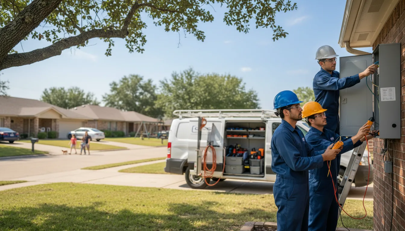 Certified electrician providing emergency electrical services in Brinktown, MO